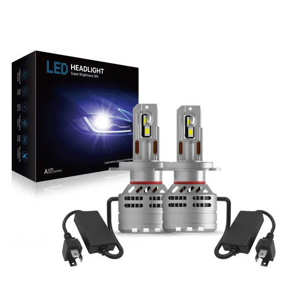 120W Canbus Error-Free LED Headlight Bulb Kit for H4 H7 9005 9006 H11 9012 Car Headlamps