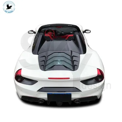 Carbon Fiber Rear Engine Cover for Ferrari 488 Spyder