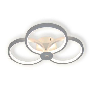 Ultra Thin LED Ceiling Lamp: Pop Surface Mounted Metal Ring Light with Remote Control