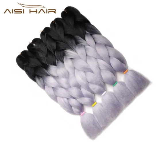 Aisi Hair Best Selling Quality  Hair Rainbow Braiding Hairpieces Jumbo Braiding Hair Extensions