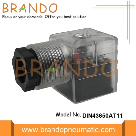 DIN43650A PG11 Solenoid Coil Connector With LED Indicator