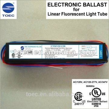T8 32W Electronic Ballast, High Power Factor ,5-year Warranty , cULus and CSA Certificated