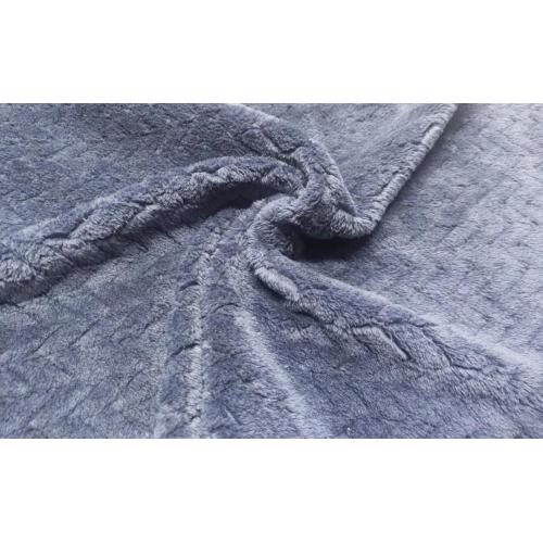 Flanelle à double côté 100% polyester avec tissu jacquard