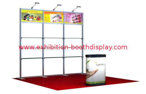 Portable Custom Exhibit Booths , Affordable 3x3 Exhibitor Booth Displays