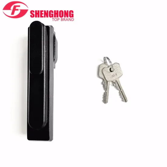 Double Door Cabinet Lock Heavy Duty Black Powder Coated or Silver Zinc Alloy/ZDC MS840