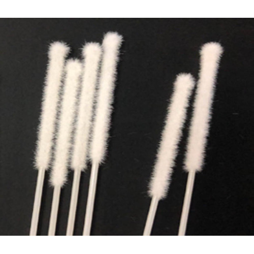 Cotonetes floculados de coleta de amostras Cotonetes flocados de poliéster