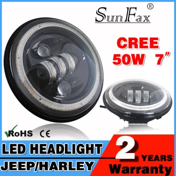 Newest! 7" 50w jeep wrangler led headlight led light , Round led jeep wrangler headlights