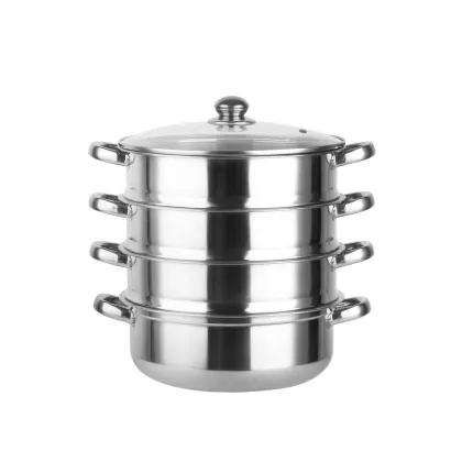 Commercial Stainless Steel Steamer Pot for Rice Dumplings and Seafood