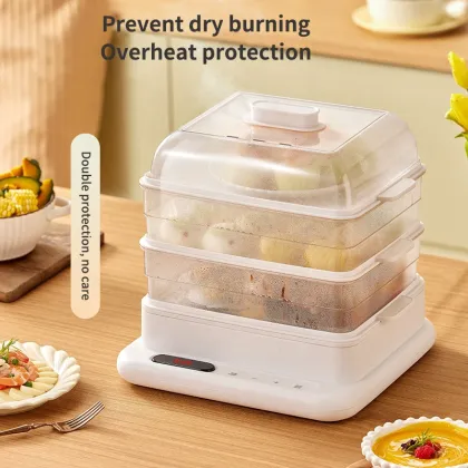 Wholesale 3-Layer 34L 800W Electric Food Steamer