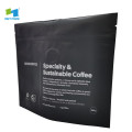 Perfect service heat seal black aluminium coffee pouch 250g