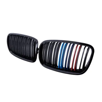 Glossy Black M-Color Front Bumper Grille for E70 E71 X5X6 2006-2013