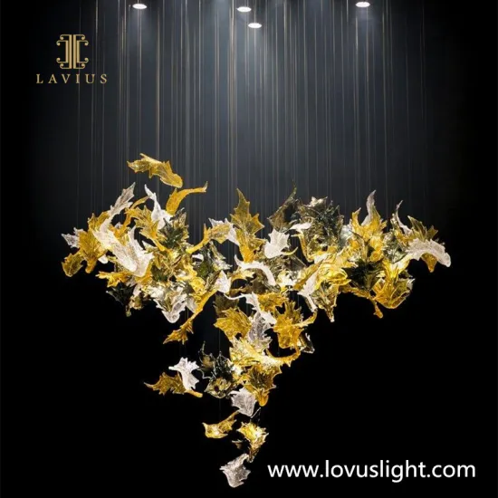 Hotel custom chandelier decorative chandelier flower butterfly shape chandelier new custom minimalist chandelier hotel chandelie