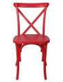 merah plastik menyusun salib belakang kerusi