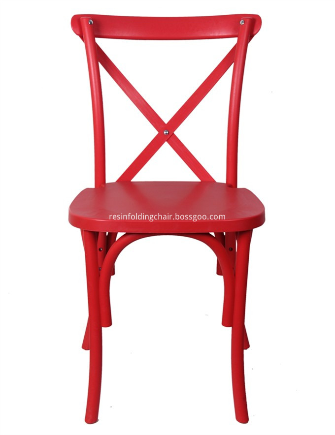 red cross back chair