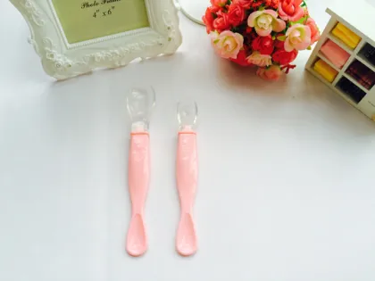 Hot sale baby flexible silicone baby spoon, silicone mixing spoon