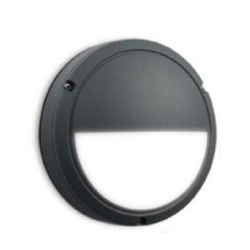 Half Circle Black LED Outdoor Wall Light