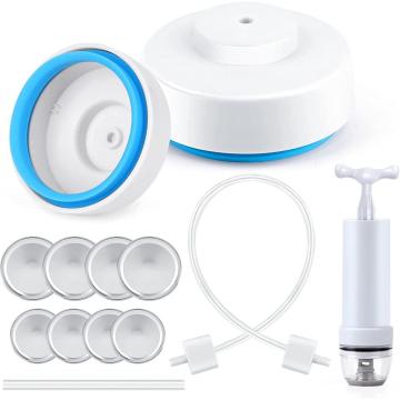 FoodSaver Jar Sealer for Vacuum Sealer Food Storage with Accessory Hose for Regular and Wide Mouth Mason Jars White