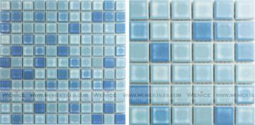 blue and white ceramic mosaic tile----00