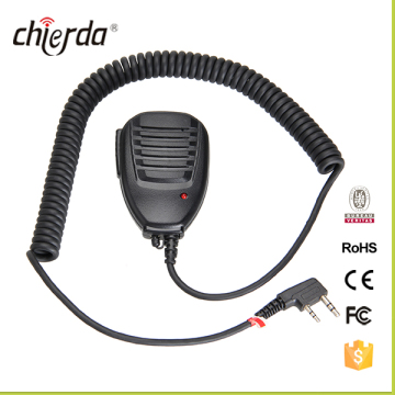 Solid stainless steel clip waterproof hand walkie talkie speaker microphone