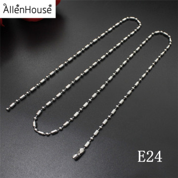 Custom 304L 316L Stainless Steel Ball Chain Necklace for Ladies