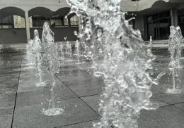 Music Dancing Dry Deck Fountain