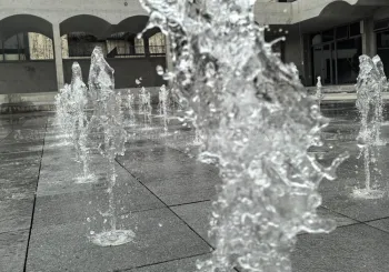 Music Dancing Dry Deck Fountain