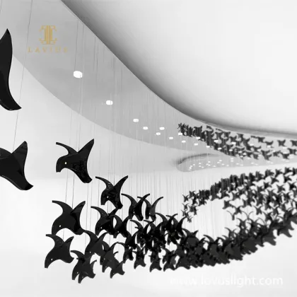 Blackbird shape chandelier Hotel restaurant chandelier Customized creative chandelier Villa living room bedroom chandelier