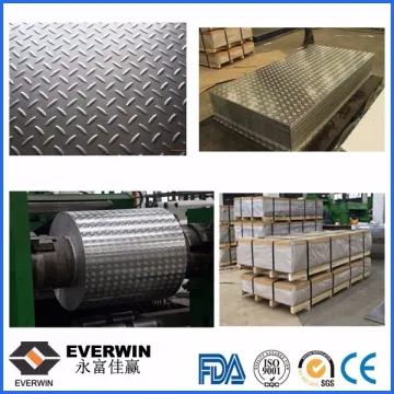 Aluminium Embossed Sheet with Small Five Bar