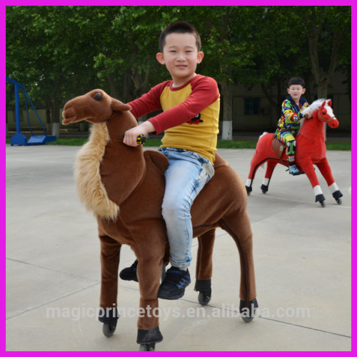 (EN71&SGS&HI&CE)~(Pass!!)~Dalian ride on Animal Toys for kids on cycle/man power mechanical animal horse/Desert camel/