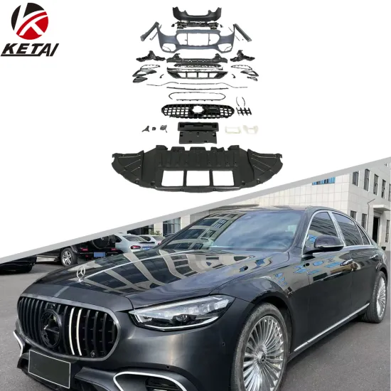 S63 Style AMG Body Kit for BENZ W223: Front Bumper, Rear Diffuser, Grille