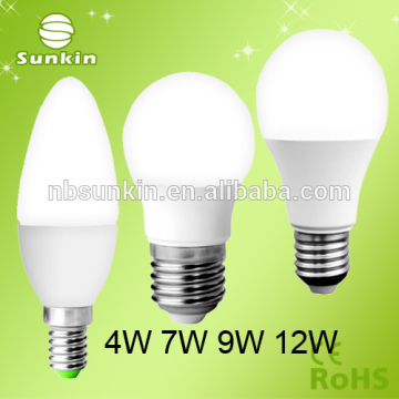 Aseguramiento del comercio E27 6W 8W 10W 12W 110-240VAC A19 LED BOMB LED con certificado de CE ROHS