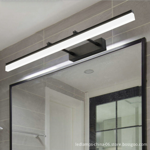 Modern LED Wall Lamp - Golden/Chrome/Black, 40CM/50CM, 9W/12W, Mirror Front Light, Aluminum Bathroom Vanity & Makeup Lamp