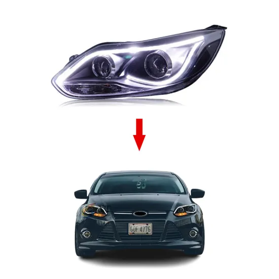 XT Upgrade Kit for Ford Focus 2012-2014 Bi-Xenon LED DRL Headlights - Plug and Play