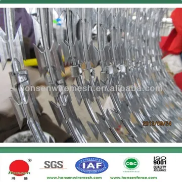 Good quality big discount razor wire fence
