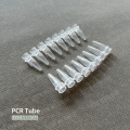 Tiras de pCR de 8 tubos de plástico descartável
