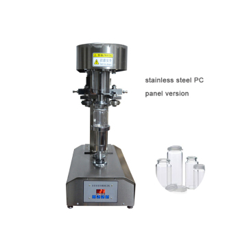 Stainless Steel PC Panel Glass Bottle Sealer Capping Machine
