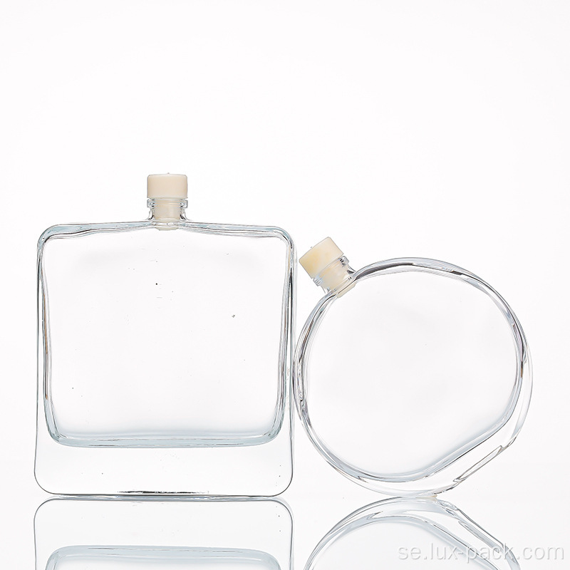 4 ml-15 ml glas transparent parfymflaska hudvårdsförpackning