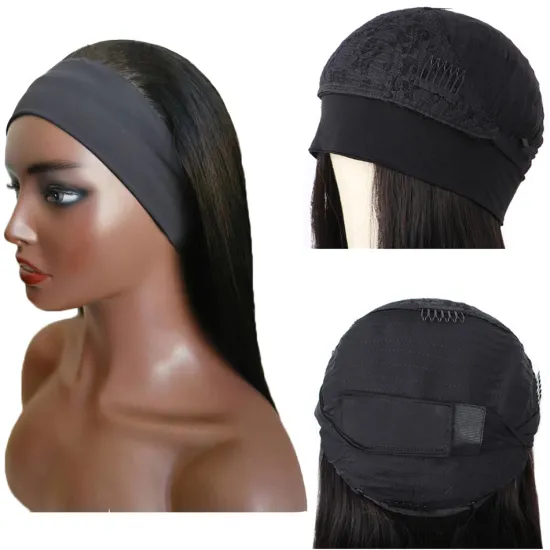 100% virgin brazilian human hair headband wigs,wholesale natural human hair wigs for black women,none lace wigs vendor