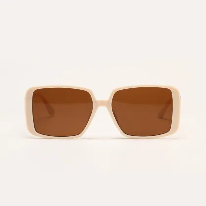 Women Men Flat Top Fashion Shades Square Oversized Sunglasses