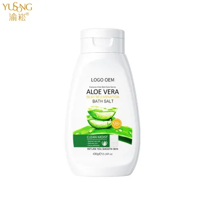 Aloe Body Scrub Bath Salt - Smooth Skin, Whitening, Exfoliation, Clean Body Scrub