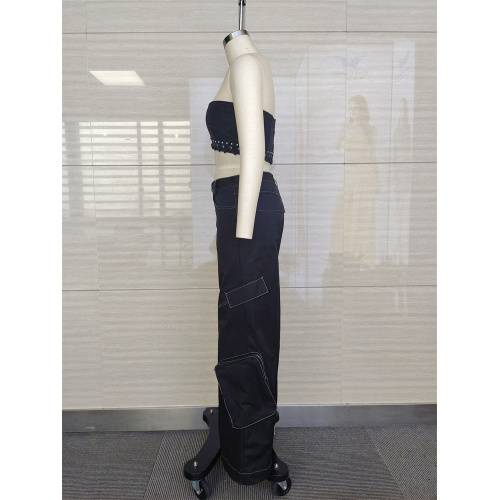 Girl's Sexy Tank Top With Long Pant Suit