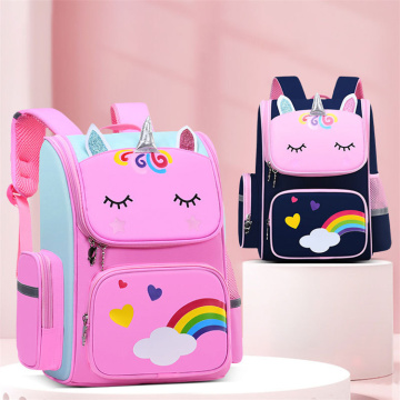 Spine Protection Cartoon Backpack: Lightweight, Large Capacity, and Ideal for Kids' School Use