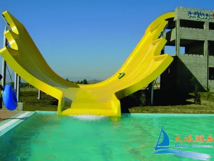 Cool Children Wave Safe Outside Amusement Park Water Slides For Spas, Hotels