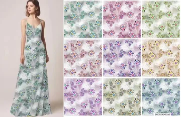 New Fashion Cotton Rayon Digital Print Fabric
