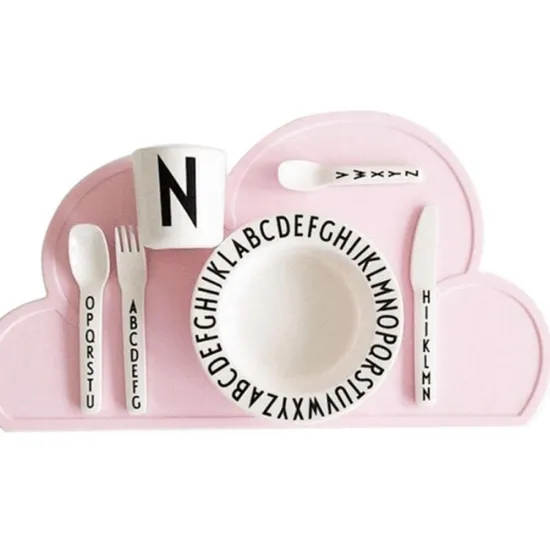 multicolored lovely cloud silicone baby placemat