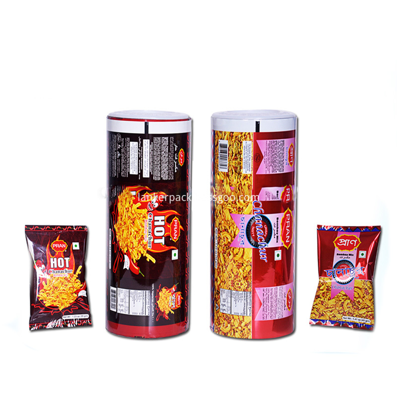 Aluminum Foil Laminated Roll Film For Snack, High Quality Aluminum Foil ...