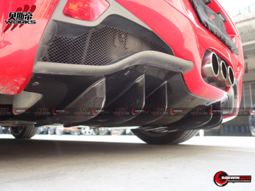 2010-2014 F458 Difusor trasero de fibra de carbono para Ferrari