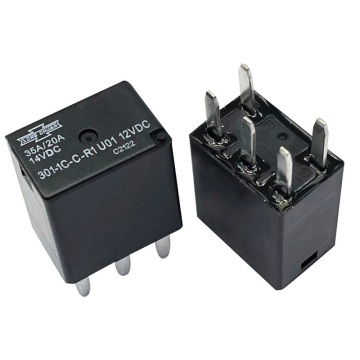 Automobile Relay Dc 12v 30VDC 30a/20a 5 Pin Bistable Latching Relay Double Throw Relay with 1C-CC-301 R1 U01