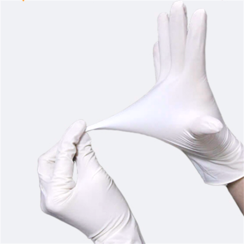 Guantes de vinilo de nitrilo estéril de látex médico desechable