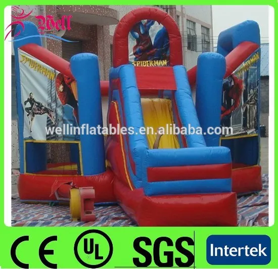 inflatable bouncer slide / inflatable jumping bouncer / inflatable bouncer spiderman